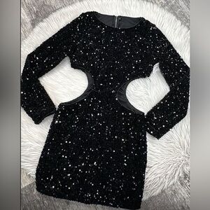 Sequin Cut out Dress